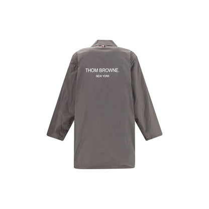 Thom Browne Brown Polyester Trench Coat