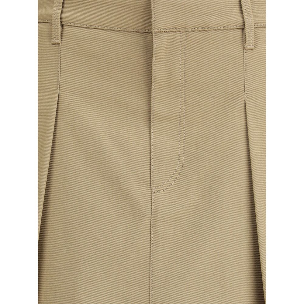 Brunello Cucinelli Beige Cotton Mini Skirt