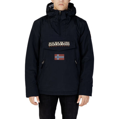Napapijri Black Polyester Jackets & Coat