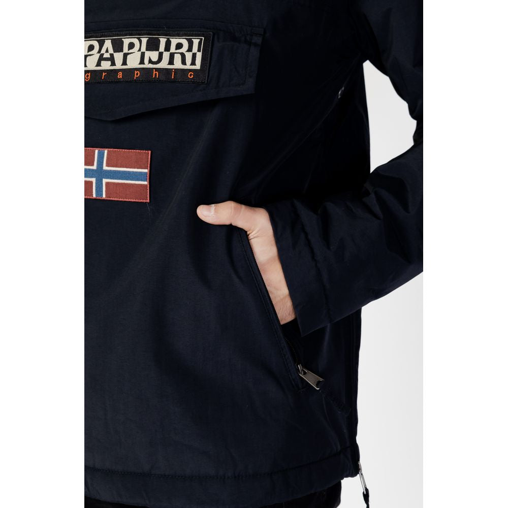 Napapijri Black Polyester Jackets & Coat