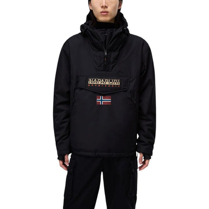 Napapijri Black Polyester Jackets & Coat