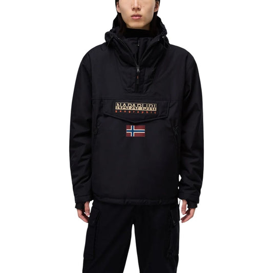 Napapijri Black Polyester Jackets & Coat