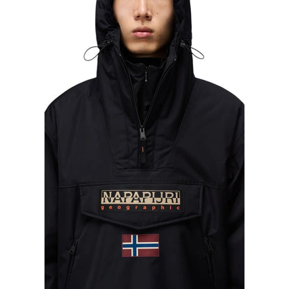 Napapijri Black Polyester Jackets & Coat