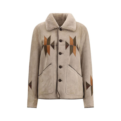 Baziszt Reversible Rigel Suede Shearling Jacket