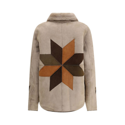 Baziszt Reversible Rigel Suede Shearling Jacket