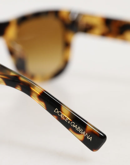 Dolce & Gabbana DG4379F White Tortoiseshell Gradient Acetate Shades Sunglasses