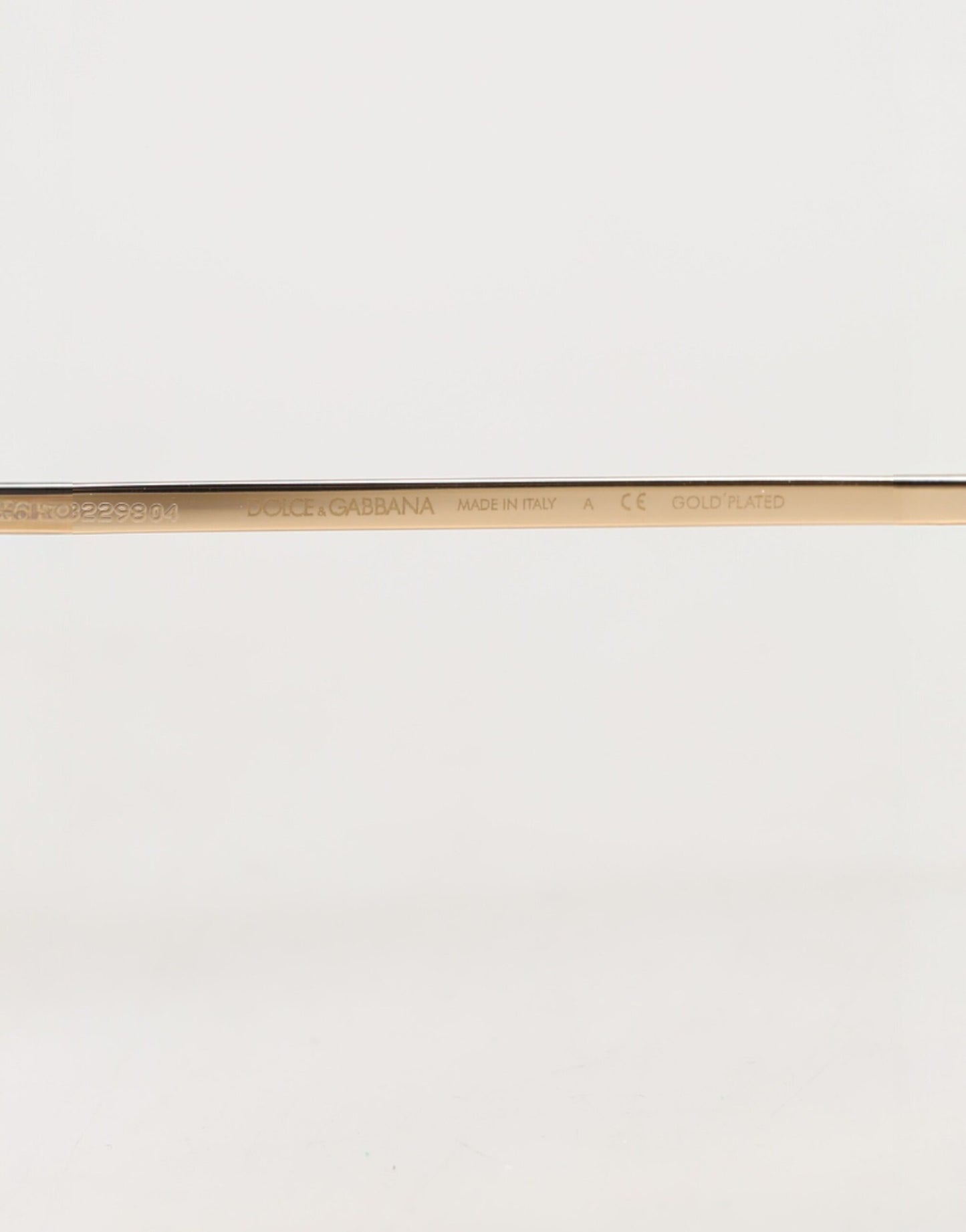 Dolce & Gabbana DG2215K Gold Plated Round Lenses Shade Eyewear Sunglasses