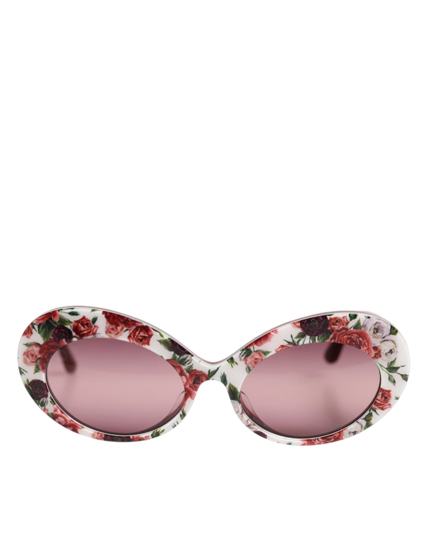 Dolce & Gabbana Floral Printed Acetate Oval Eyewear Sunglasses