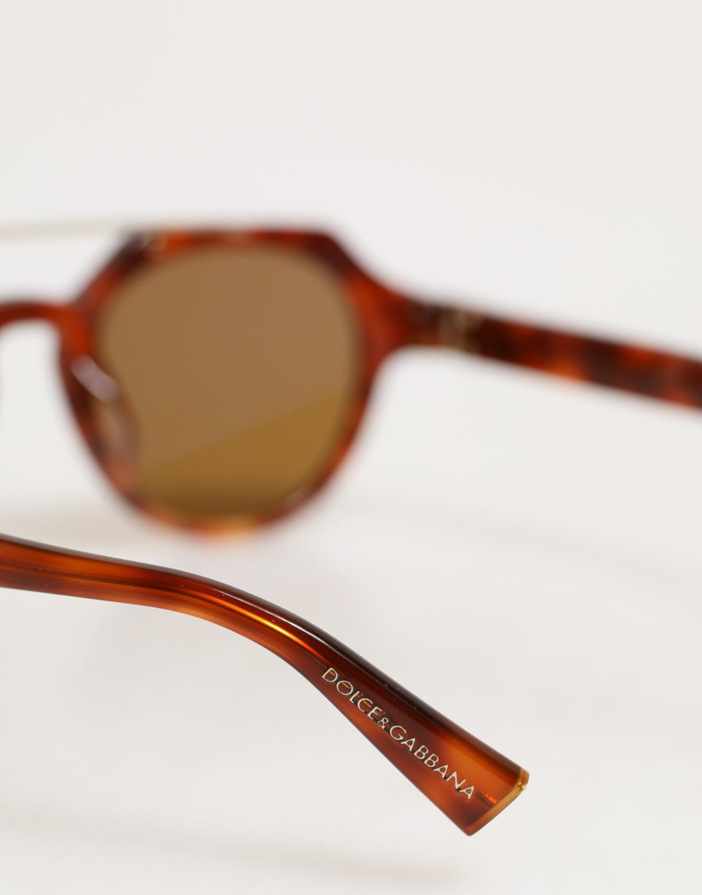 Dolce & Gabbana DG4313F Brown Tortoiseshell Pilot Frame Shades Sunglasses