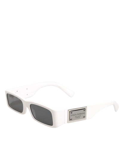 Dolce & Gabbana White Frame Re-Edition Shades Eyewear Sunglasses