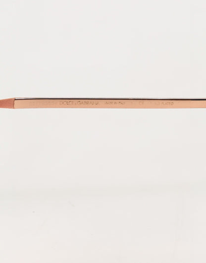 Dolce & Gabbana DG2215K Gold Metal Round Shades Eyewear Sunglasses