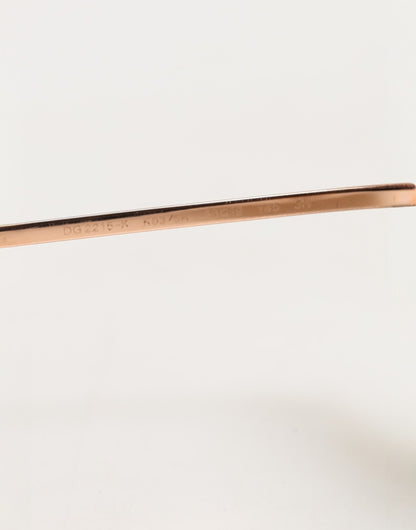Dolce & Gabbana DG2215K Gold Metal Round Shades Eyewear Sunglasses