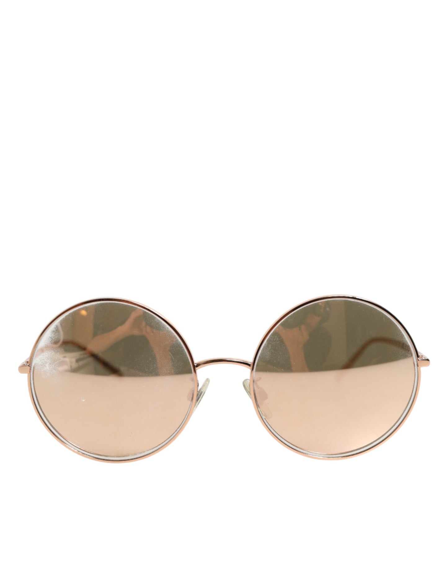 Dolce & Gabbana DG2215K Gold Metal Round Shades Eyewear Sunglasses