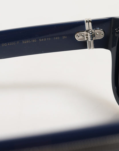 Dolce & Gabbana Blue Acetate Frame Polarized Lenses Sunglasses