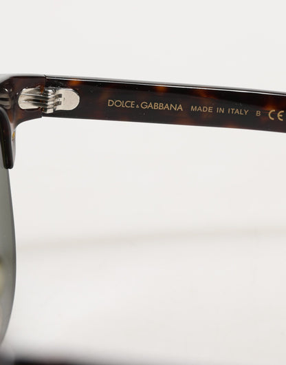 Dolce & Gabbana DG4317F Brown Tortoiseshell Pilot Frame Shades Sunglasses