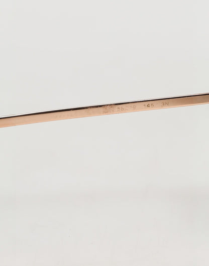 Dolce & Gabbana Rose Gold Plated Round Lenses Shades Eyewear Sunglasses