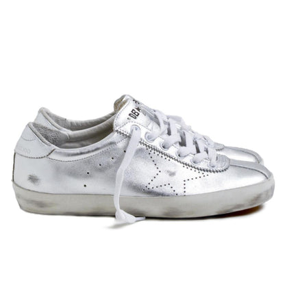 Golden Goose Gray Leather Sneaker