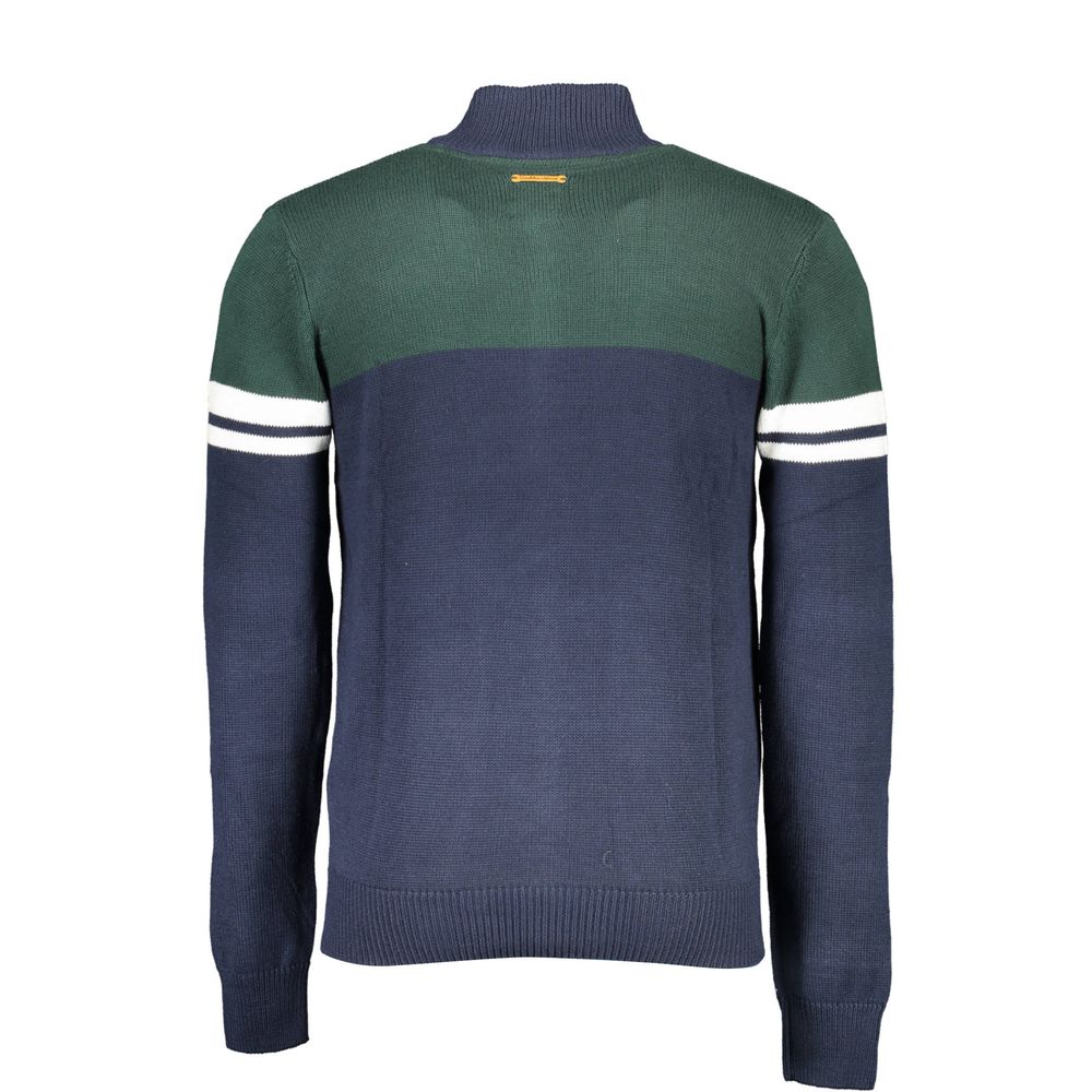 Gianmarco Venturi Blue Cotton Men's Cardigan