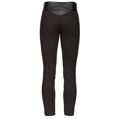 PINKO Black Lamb Leather Legging