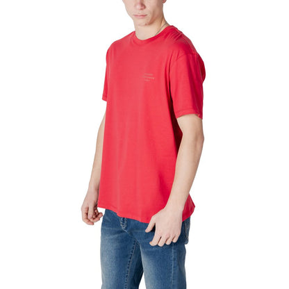 Armani Exchange Red Cotton T-Shirt