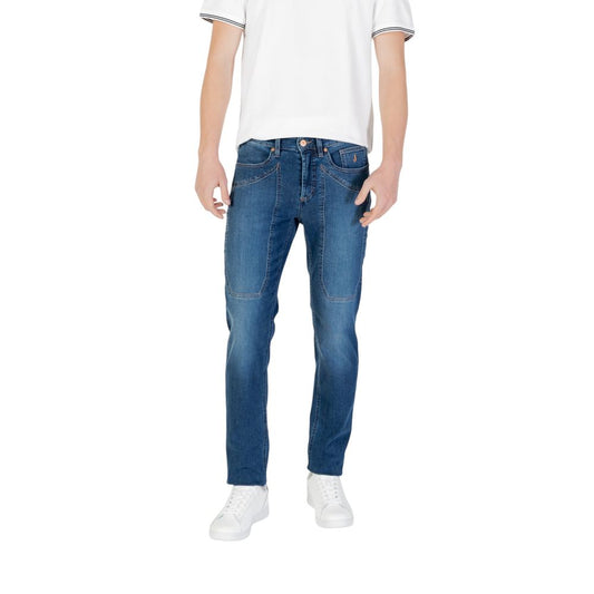 Jeckerson Blue Cotton Skinny Jeans