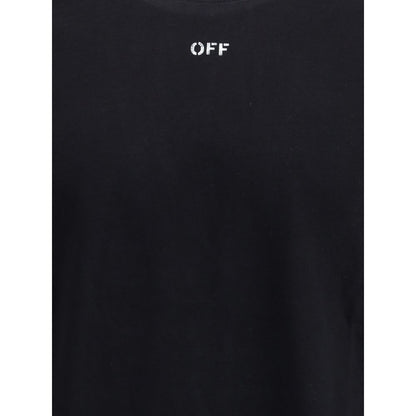 Off-White Black Cotton T-Shirt