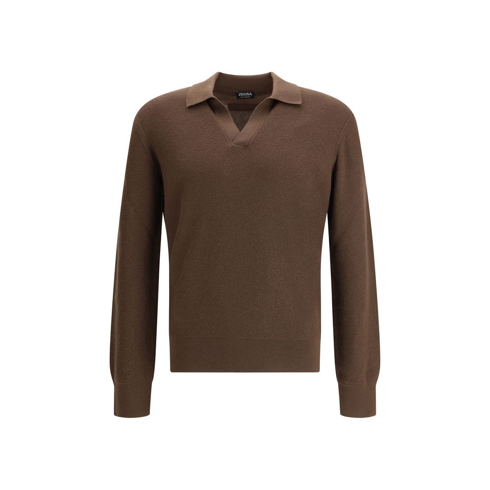 ZEGNA Brown Cashmere Shirt