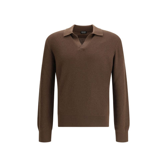 ZEGNA Brown Cashmere Shirt