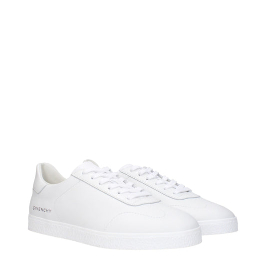 Givenchy White Leather Low Top Sneakers