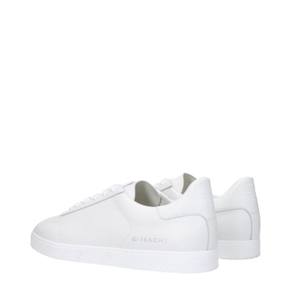 Givenchy White Leather Low Top Sneakers