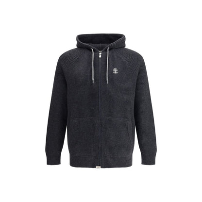 Brunello Cucinelli Black Cashmere Hoodie