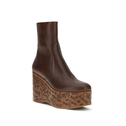 Chloé Brown Leather Boots