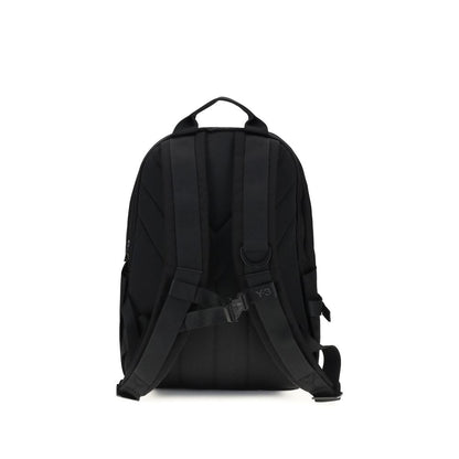 Y-3 Black Polyester Backpack