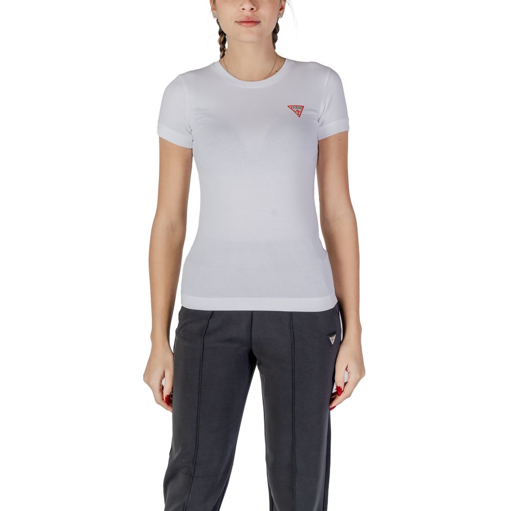 Guess White Cotton Sportswear