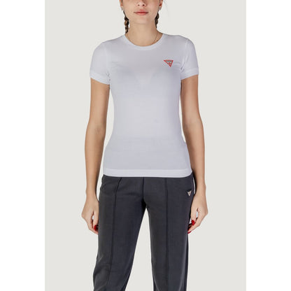 Guess White Cotton Sportswear