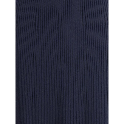 SA SU PHI Ribbed Cashmere Silk Sleeveless Long Dress