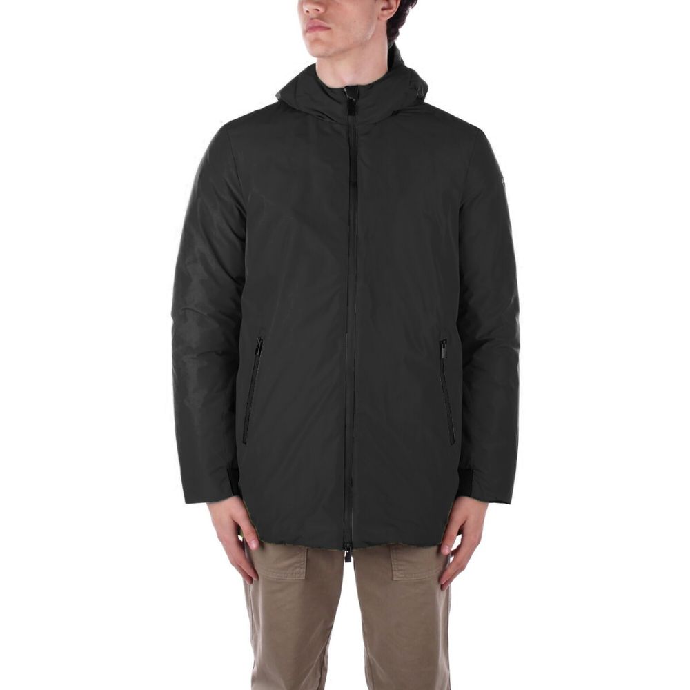 Suns Black Polyester Jackets & Coat