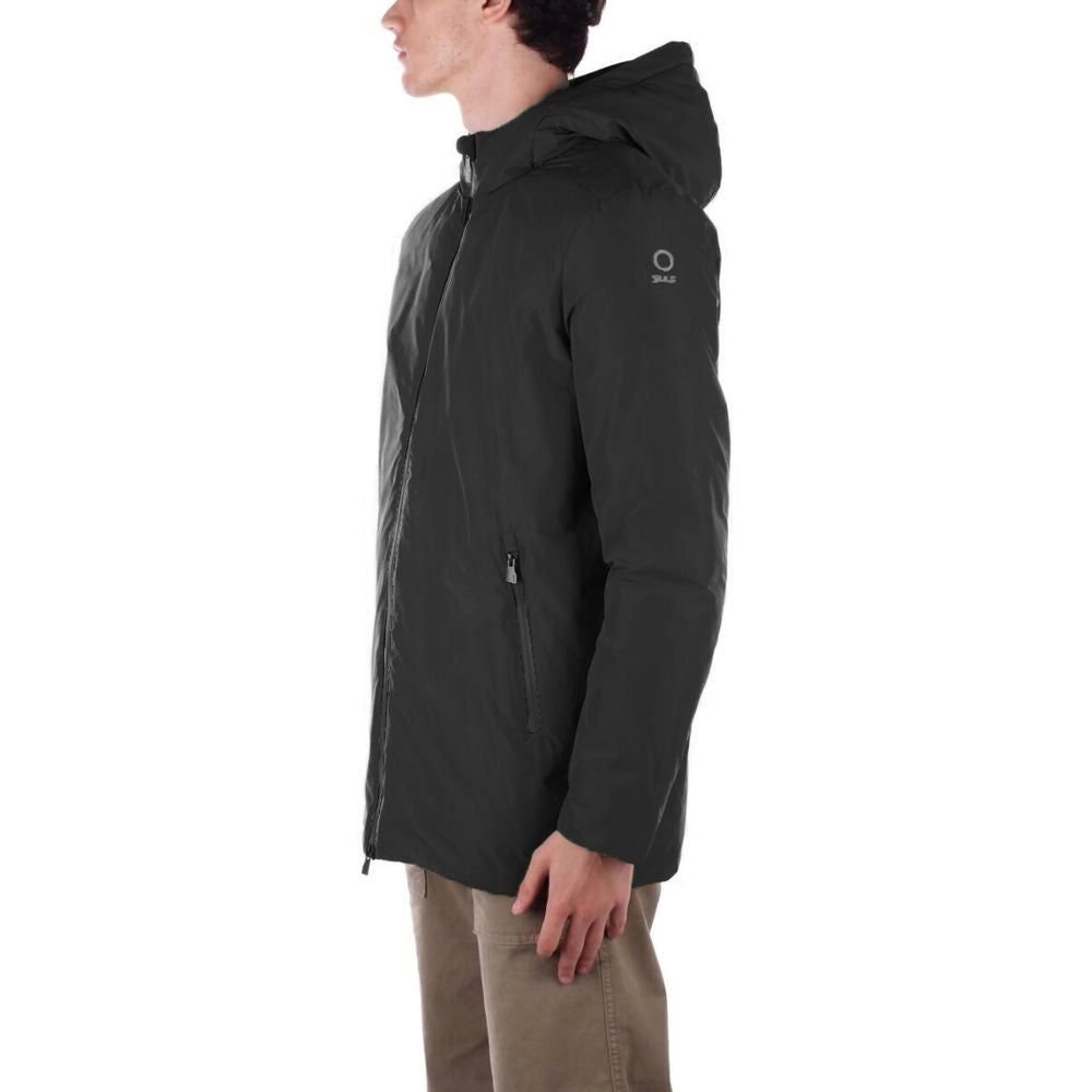 Suns Black Polyester Jackets & Coat