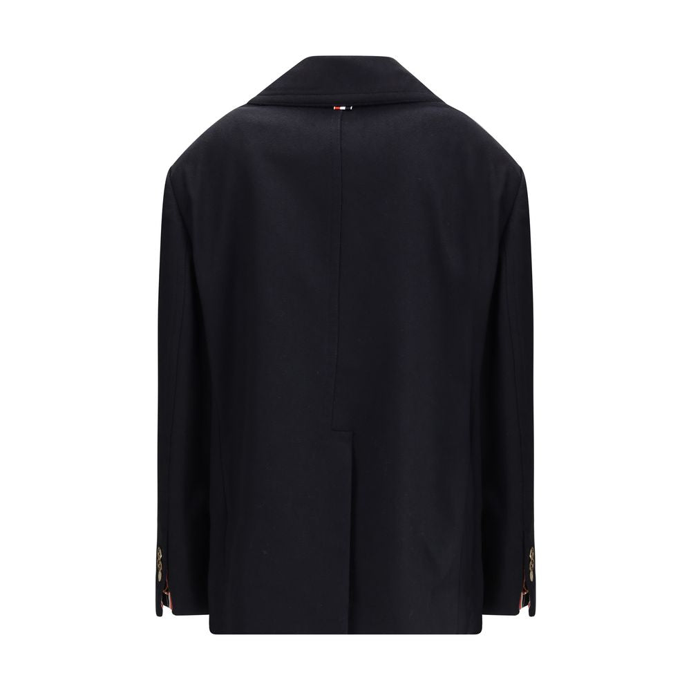 Thom Browne Blue Fabric Coat