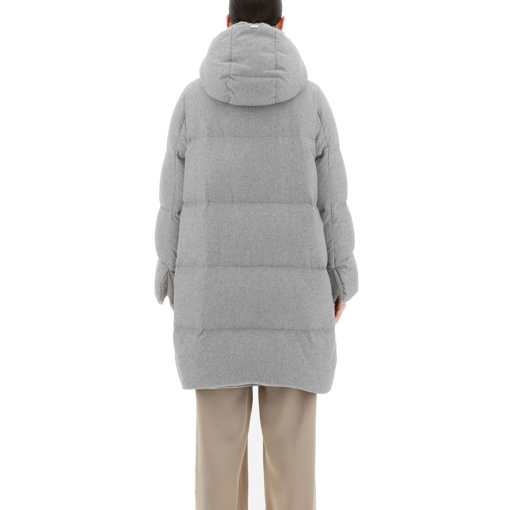 Herno Gray Cashmere Coat