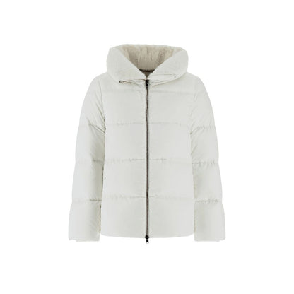 Herno White Polyamide Coat