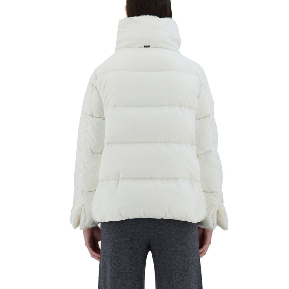 Herno White Polyamide Coat