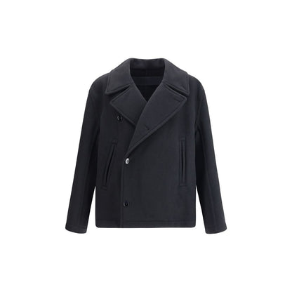 Lemaire Black Wool Coat