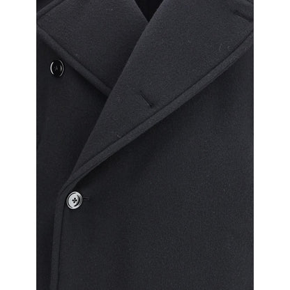 Lemaire Black Wool Coat