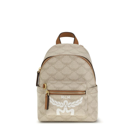 MCM Beige Polyethylene Backpack