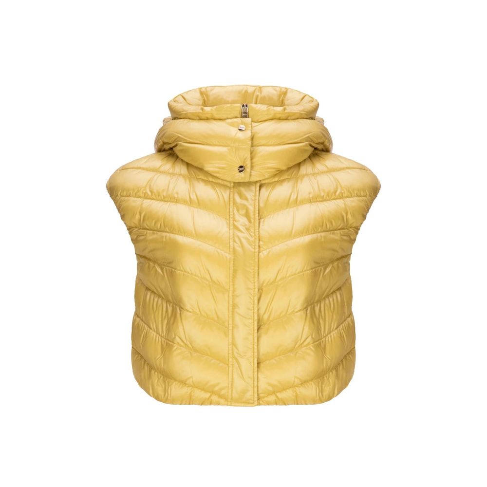 Herno Yellow Polyamide Sleveless Jacket