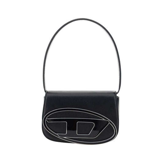 Diesel Black Calf Leather Bos Taurus Shoulder Bag
