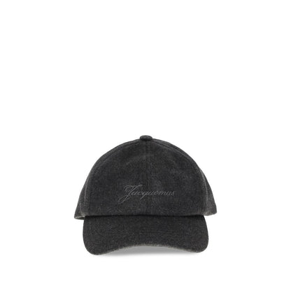 Jacquemus Gray Wool Cap (Baseball Hat)