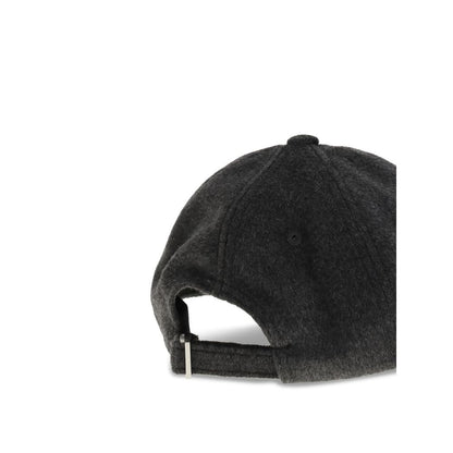 Jacquemus Gray Wool Cap (Baseball Hat)