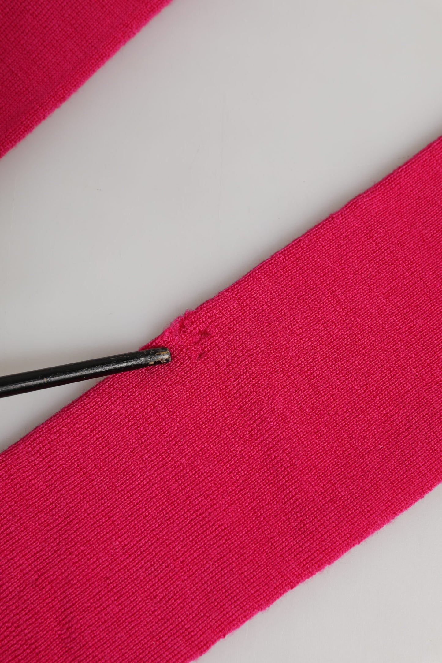 Dolce & Gabbana Pink Wool Fingerless Elbow Length Mitten Gloves